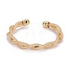 Long-Lasting Plated Brass Cuff Bangles BJEW-E370-13G-2