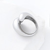 304 Stainless Steel Cuff Open Rings for Women AP0200-3-4