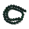 Natural Green Onyx Agate(Dyed & Heated) Beads Strands G-R009-A01-01-3