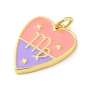 Brass Enamel Pendants KK-Z077-01G-09-2