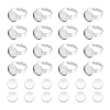 Unicraftale DIY Blank Dome 304 Stainless Steel Adjustable Ring Making Kit DIY-UN0055-78-1