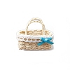 Dollhouse Mini Woven Basket for Kids Supply PW-WG80E1D-02-1