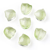 Spray Painted Transparent Glass Beads GLAA-T022-26-A03-1