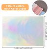 80Pcs 4 Colors A4 PET Stamping Hot Foil Paper DIY-FH0004-97-2