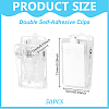 50Pcs Plastic Self-adhesion Photo Paper Craft Clips AJEW-GA0009-88-2