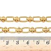 Ion Plating(IP) 304 Stainless Steel Oval Links Necklace for Women NJEW-B107-07G-03-5