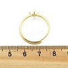 Flat Round Brass Adjustable Ring Settings KK-G527-01B-G-3