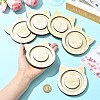 6Pcs 6 Styles Animal Theme Wood Single Bracelet Display Trays ST-CJ0022-03-4
