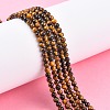 Natural Tiger Eye Beads Strands X-G-G099-3mm-4-5