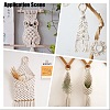 DIY Cotton Macrame Tassel Pendant Decorations Kit MAKN-PW0001-021C-4