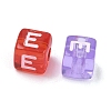 Spray Painted Transparent Acrylic Beads MACR-K365-07E-2