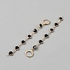 Alloy Flat Round Tassel Leverback Earrings EJEW-WH0020-36B-2