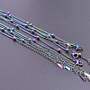 1.5mm Unisex 304 Stainless Steel Satellite Chains Necklaces GC8699-4-1