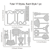 Carbon Steel Cutting Dies Stencils DIY-WH0309-1152-6