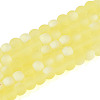Frosted Transparent Glass Beads Strands GLAA-T032-T4mm-MBB12-1