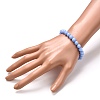 Noctilucent Stone/Synthetic Luminous Stone Beads Stretch Bracelets BJEW-JB06619-5