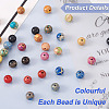 90Pcs 9 Color Natural Imperial Jasper Beads G-KS0001-14-4
