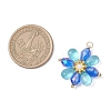 Glass Beaded Pendants PALLOY-MZ01186-3