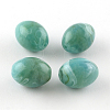 Oval Imitation Gemstone Acrylic Beads OACR-R049-19-1