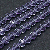 Faceted Round Imitation Austrian Crystal Bead Strands G-M182-10mm-04A-1