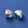 Valentine's Day Brass Micro Pave Cubic Zirconia Beads KK-P256-10S-01-2