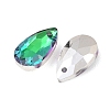 Faceted Teardrop Glass Pendants GLAA-O008-A21-5