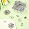 25Pcs 5 Styles Tibetan Style Alloy Connector Charms TIBE-YW0001-60-4