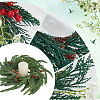 PP Plastic and Foam and Wire Christmas Wreath AJEW-WH20060-21-5