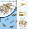 30Pcs 2 Colors Tibetan Style Alloy S-Hook Clasps TIBE-YW0001-96-5