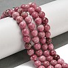 Natural Rhodonite Beads Strands G-P544-A02-02-2