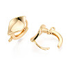 Brass Hoop Earring Findings KK-N263-130G-2