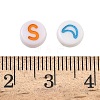 50G 4 Style Opaque White Acrylic Beads MACR-FS0001-35-3
