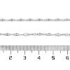 Non-Tarnish 304 Stainless Steel Dapped Chain Necklace for Men Women NJEW-E076-02P-2