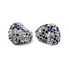 Sparkling Acrylic Heart Beads with Rhinestone Embellishment LS-OACR-NH0001-02A-04-2