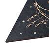 Triangle Rustic Boho Wooden Wall-Mounted Decorations AJEW-L091-B02-3