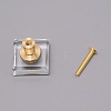 Square Glass Drawer Knobs FIND-WH0091-30-2