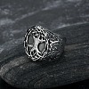 Retro 316 Stainless Steel Tree of Life Finger Rings FIND-PW0020-09F-3