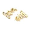 Brass Micro Pave Cubic Zirconia Pendants KK-Z120-22G-2