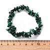 Unisex Chip Natural Malachite Beaded Stretch Bracelets BJEW-S143-34-5