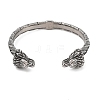 Viking 304 Stainless Steel Open Cuff Bangles for Men BJEW-U001-05A-AS-2