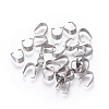 Tarnish Resistant 304 Stainless Steel Snap on Bails STAS-I101-41B-P-01-2