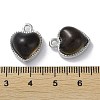Alloy with Black Glass Pendant FIND-Z014-23P-3