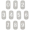10Pcs 10 Styles 304 Stainless Steel Pendants STAS-FS0002-17P-1