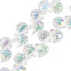 Electroplate Glass Beads Strands X-EGLA-D030-17X-2
