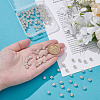 100Pcs Brass Rhinestone Beads KK-UN0005-13S-4
