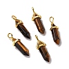 Natural Tiger Eye Pendants G-K329-43G-1