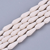 Opaque Solid Color Glass Beads Strands X-GLAA-T009-001F-1