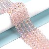 Electroplate Glass Beads Strands LS-EGLA-A034-T6mm-L18-4