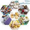 Foldable Paper Wedding Candy Boxes CON-WH0094-22A-5