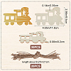 Vehicle Theme Unfinished Blank Wooden Pendants Set for Painting Arts WOOD-WH0124-26J-2